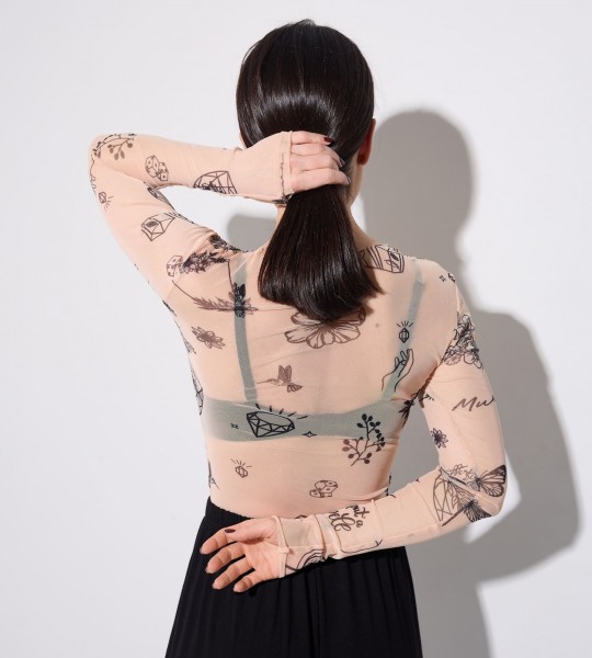 Лонгслів Skin Sketch  Беж | Showroom By Nona — зображення 4